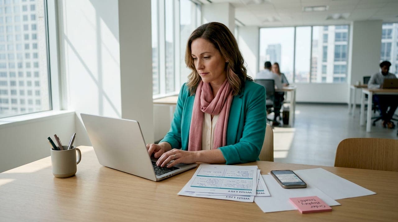 Wish list template guide for HR and team leads